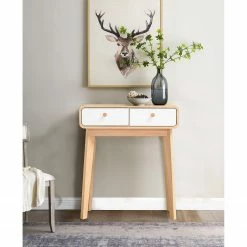 Norrwood Console Chelan - Blanc / Imitation chêne 7 Norrwood Console Chelan - Blanc / Imitation chêne -loftscape Boutique 1000299473 211013 13335000077 MOOD DETAILS P000000001000299473 mood