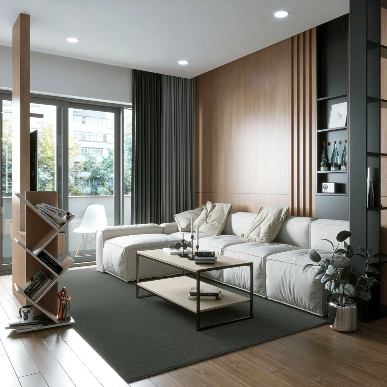 FLHF Table basse Oxe - Imitation acacia 4 FLHF Table basse Oxe - Imitation acacia – Image 2