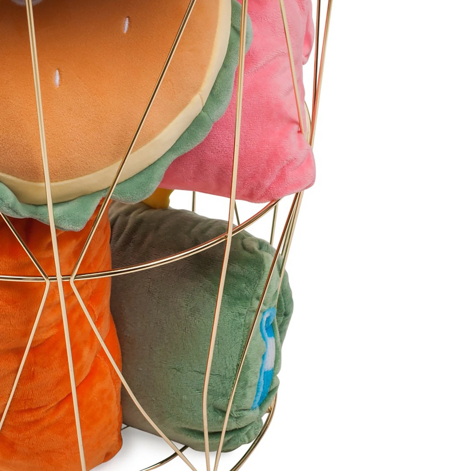 FLHF Bout de canapé Armina II - Imitation acacia / Doré 4 FLHF Bout de canapé Armina II - Imitation acacia / Doré – Image 2