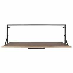 Red Living Étagère murale Legno I - Eucalyptus massif / Métal - Eucalyptus / Noir - Largeur : 90 cm -loftscape Boutique 1000300275 211014 13263200192 DETAILS P000000001000300275