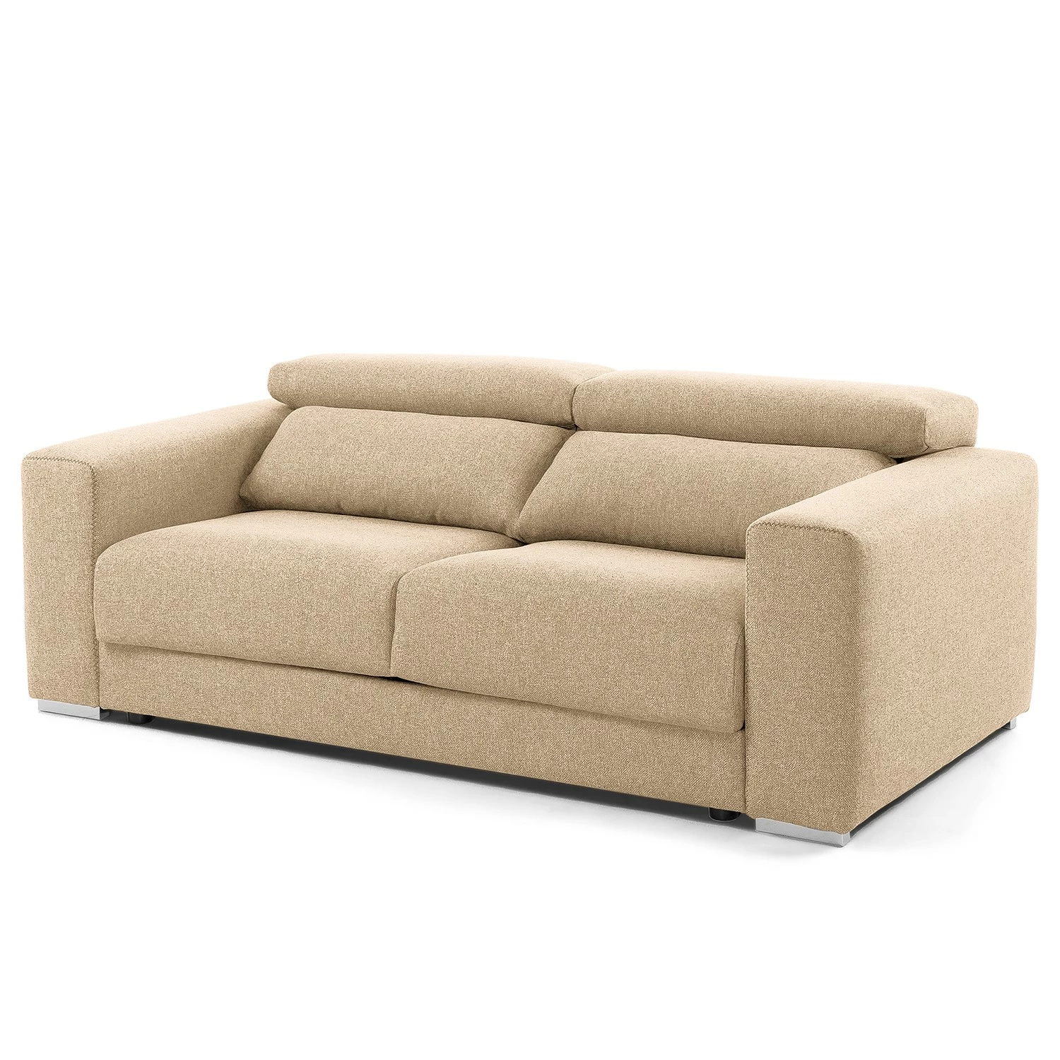 Loftscape Canapé Karrum (3 places) - Chenille - Tissu Chenille Chaja: Beige 3 Loftscape Canapé Karrum (3 places) - Chenille - Tissu Chenille Chaja: Beige