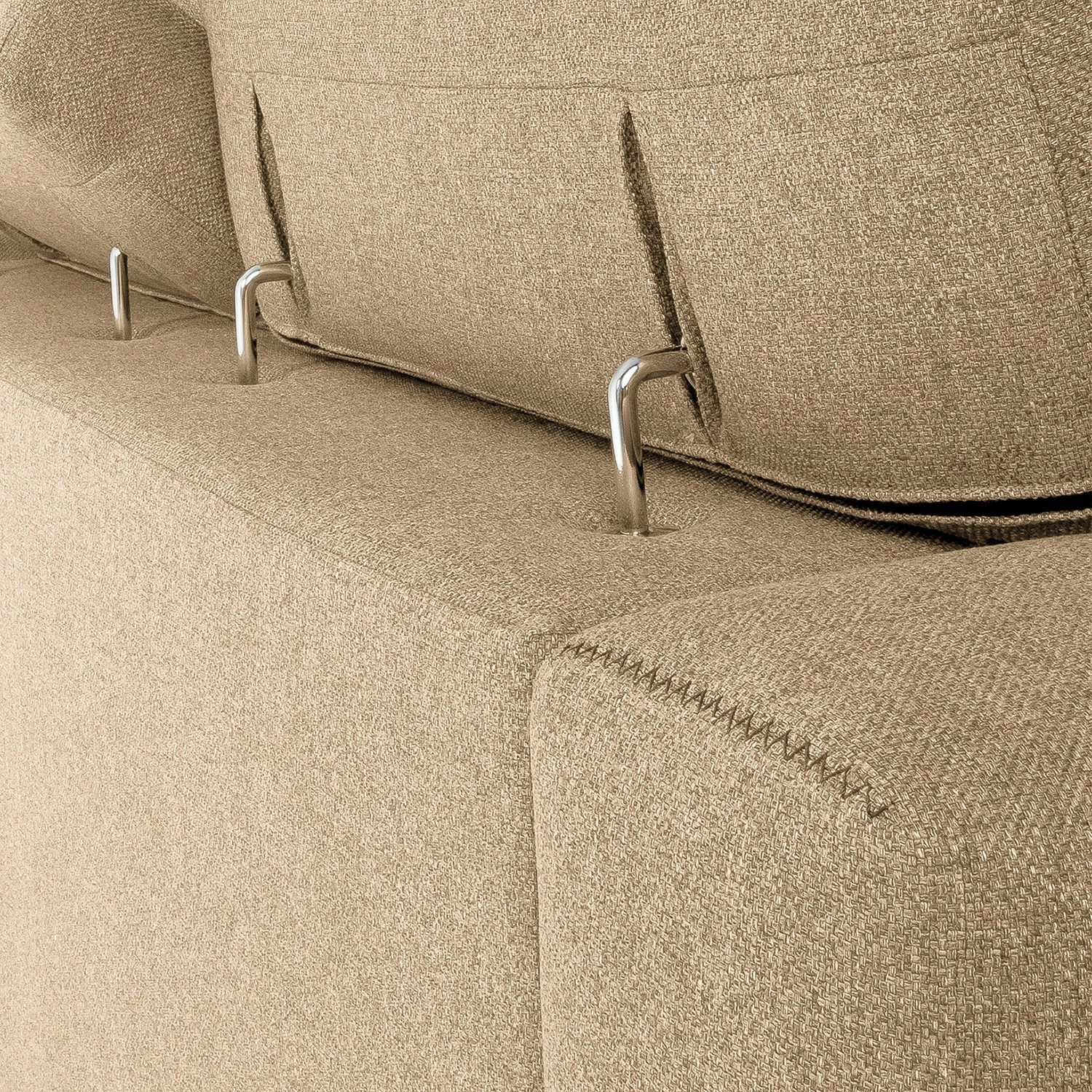 Loftscape Canapé Karrum (3 places) - Chenille - Tissu Chenille Chaja: Beige 7 Loftscape Canapé Karrum (3 places) - Chenille - Tissu Chenille Chaja: Beige – Image 5