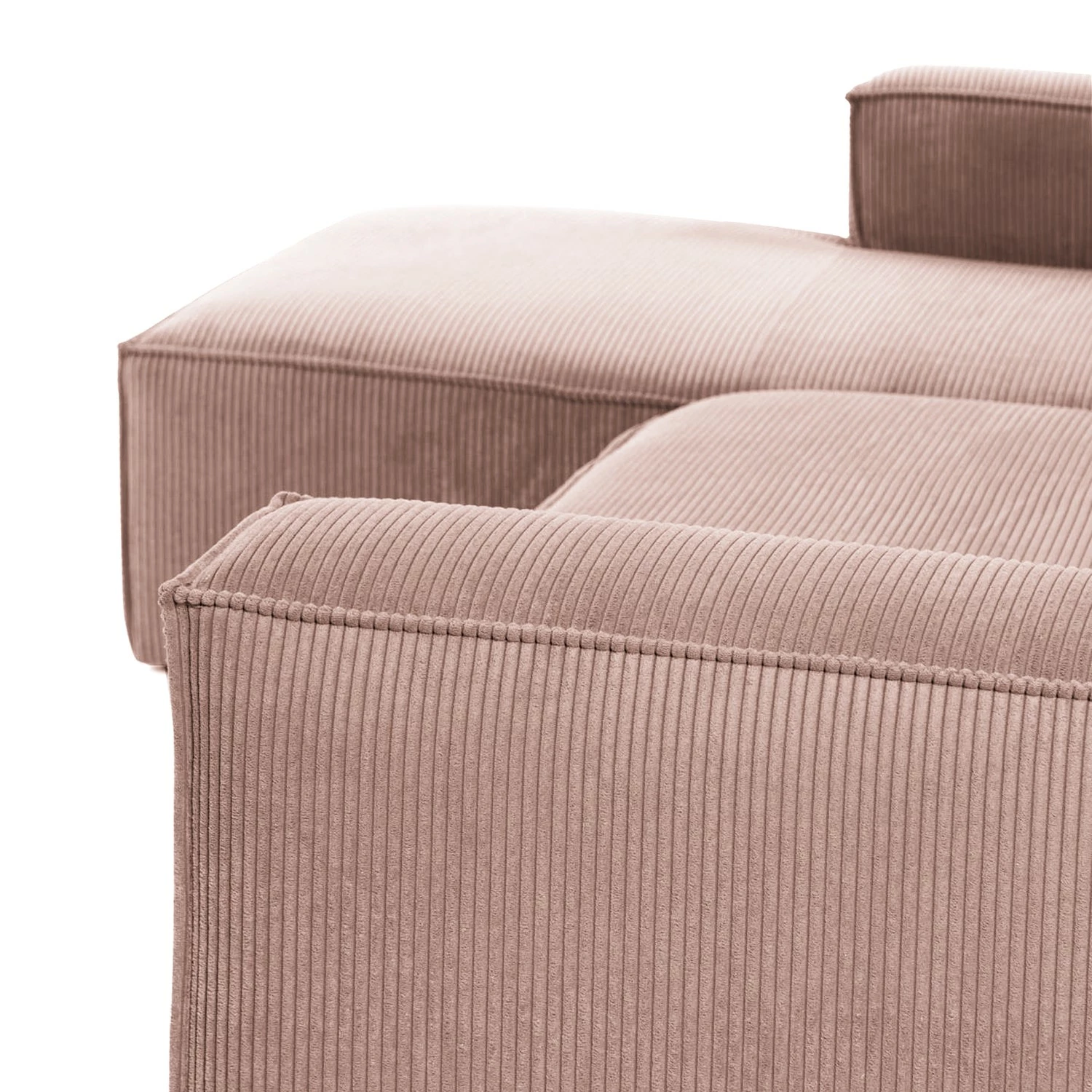 Loftscape Canapé d’angle Marita - Velours côtelé Lole: Mauve - Méridienne courte à gauche (vue de face) 12 Loftscape Canapé d’angle Marita - Velours côtelé Lole: Mauve - Méridienne courte à gauche (vue de face) – Image 10