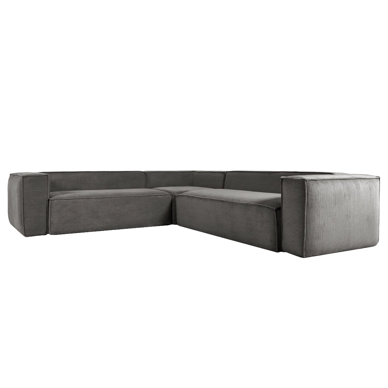 Loftscape Canapé d’angle Novato - Velours côtelé Lole: Gris clair - Largeur : 290 cm - Isocèles 3 Loftscape Canapé d’angle Novato - Velours côtelé Lole: Gris clair - Largeur : 290 cm - Isocèles