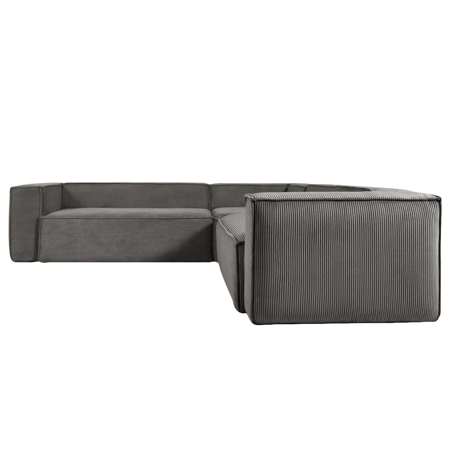 Loftscape Canapé d’angle Novato - Velours côtelé Lole: Gris clair - Largeur : 290 cm - Isocèles 4 Loftscape Canapé d’angle Novato - Velours côtelé Lole: Gris clair - Largeur : 290 cm - Isocèles – Image 2