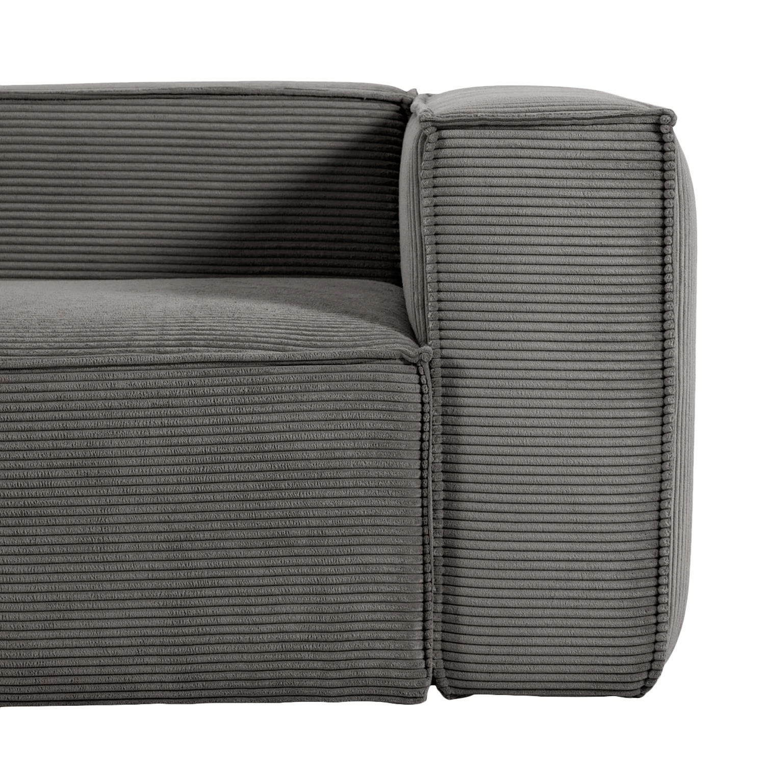 Loftscape Canapé d’angle Novato - Velours côtelé Lole: Gris clair - Largeur : 290 cm - Isocèles 6 Loftscape Canapé d’angle Novato - Velours côtelé Lole: Gris clair - Largeur : 290 cm - Isocèles – Image 4