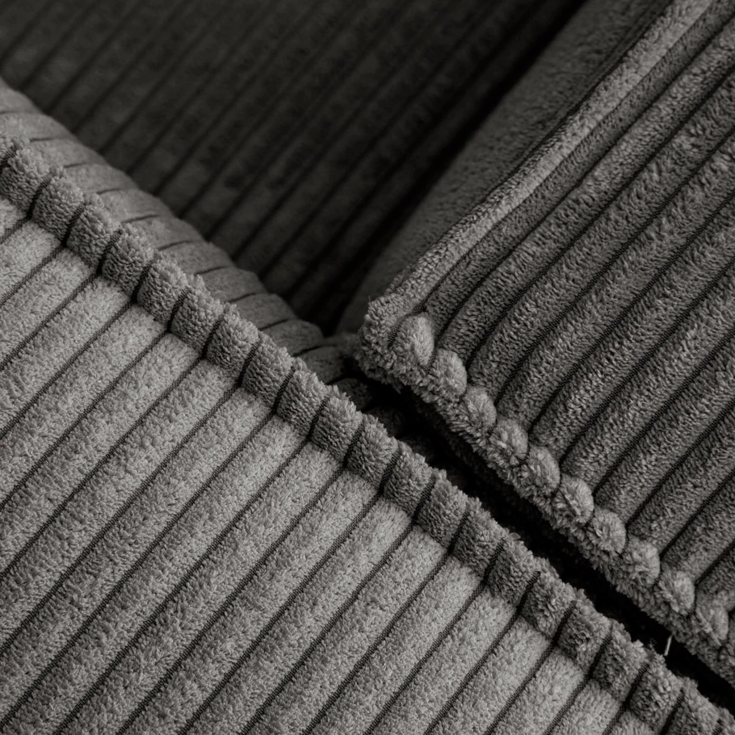 Loftscape Canapé d’angle Novato - Velours côtelé Lole: Gris clair - Largeur : 290 cm - Isocèles 7 Loftscape Canapé d’angle Novato - Velours côtelé Lole: Gris clair - Largeur : 290 cm - Isocèles – Image 5