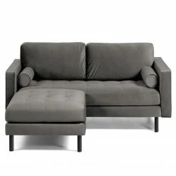 Loftscape Canapé d’angle Monza - Velours - Velours Juin: Gris - Largeur : 182 cm - Méridienne courte à gauche (vue de face) 18 Loftscape Canapé d’angle Monza - Velours - Velours Juin: Gris - Largeur : 182 cm - Méridienne courte à gauche (vue de face) -loftscape Boutique 1000300425 211229 15031500937 DETAILS P000000001000300425