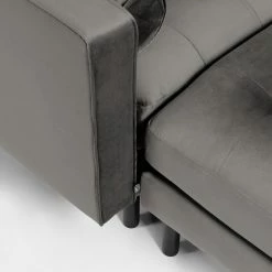 Loftscape Canapé d’angle Monza - Velours - Velours Juin: Gris - Largeur : 182 cm - Méridienne courte à gauche (vue de face) 22 Loftscape Canapé d’angle Monza - Velours - Velours Juin: Gris - Largeur : 182 cm - Méridienne courte à gauche (vue de face) -loftscape Boutique 1000300425 211229 15031500961 DETAILS P000000001000300425