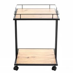 Loftscape Bout de canapé Kembs - Métal - Imitation chêne / Noir -loftscape Boutique 1000300681 211015 10493400046 DETAILS P000000001000300681