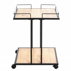 Loftscape Bout de canapé Kembs - Métal - Imitation chêne / Noir -loftscape Boutique 1000300681 211015 10493400048 DETAILS P000000001000300681