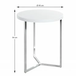 Loftscape Bout de canapé Encamp - Métal - Blanc brillant / Chrome 5 Loftscape Bout de canapé Encamp - Métal - Blanc brillant / Chrome -loftscape Boutique 1000300694 211015 104935000523 SKETCH DETAILS P000000001000300694 sketch