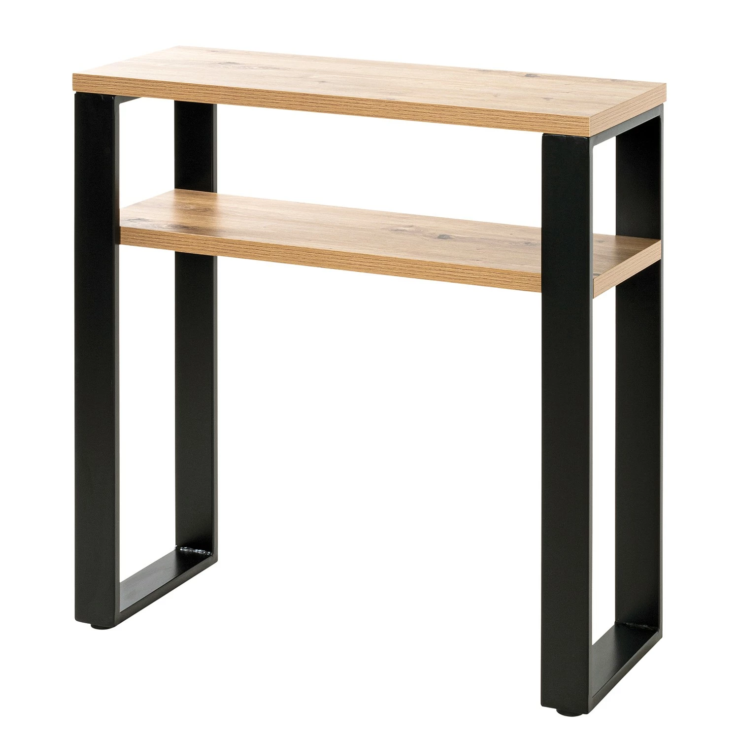 Red Living Console Salcha - Métal - Imitation chêne / Noir 3 Red Living Console Salcha - Métal - Imitation chêne / Noir