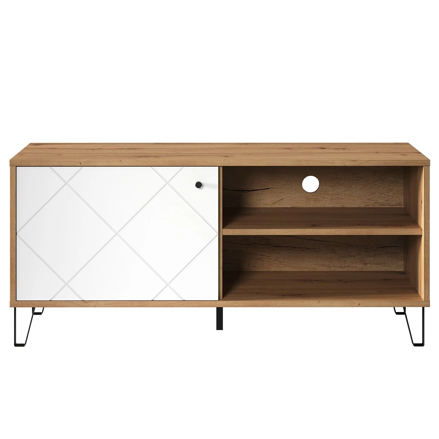 Trendteam Meuble TV Touch I - Imitation chêne artisan / Blanc 7 Trendteam Meuble TV Touch I - Imitation chêne artisan / Blanc – Image 5