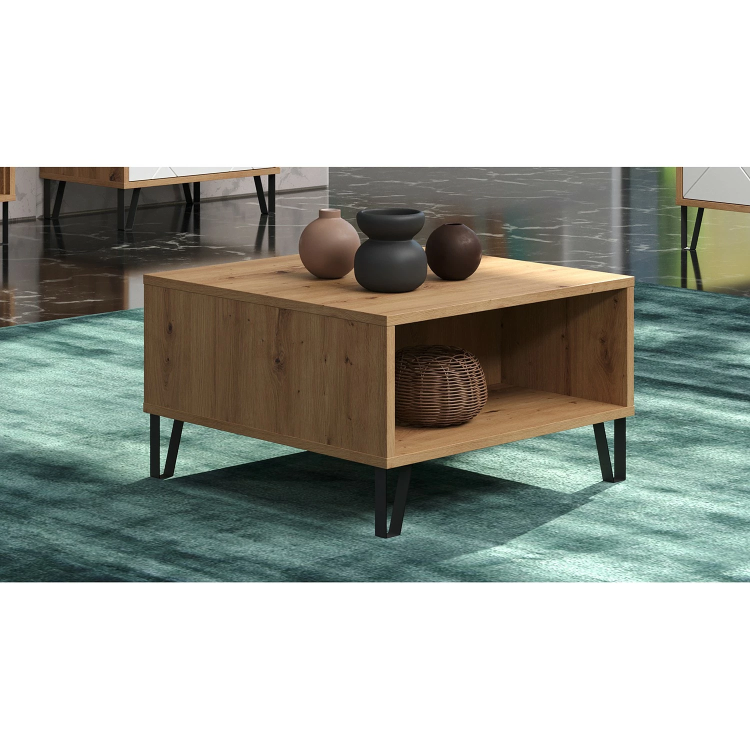Trendteam Table basse Touch II - Imitation chêne artisan 4 Trendteam Table basse Touch II - Imitation chêne artisan – Image 2