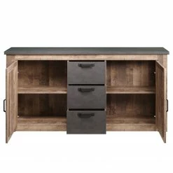 Trendteam Buffet Georgia - Gris foncé / Imitation chêne rustique -loftscape Boutique 1000300860 211015 12545200147 DETAILS P000000001000300860