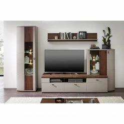 Loftscape Vitrine Saida - Avec éclairage - Cachemire / Imitation noyer -loftscape Boutique 1000300921 211020 133434000029 MOOD DETAILS P000000001000300921 mood