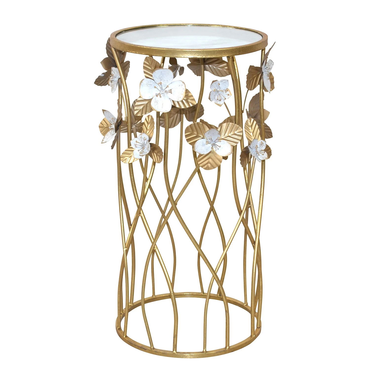 Loftscape Bout de canapé Givry - Verre / Métal - Doré 4 Loftscape Bout de canapé Givry - Verre / Métal - Doré – Image 2