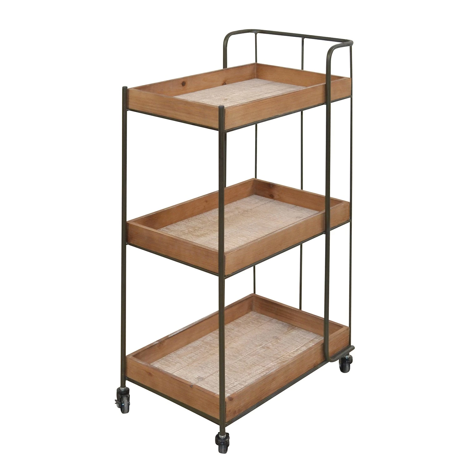 Red Living Desserte Neptun - Métal - Imitation chêne / Noir 3 Red Living Desserte Neptun - Métal - Imitation chêne / Noir