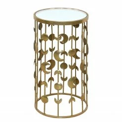 Loftscape Bout de canapé Moana - Verre / Métal - Doré