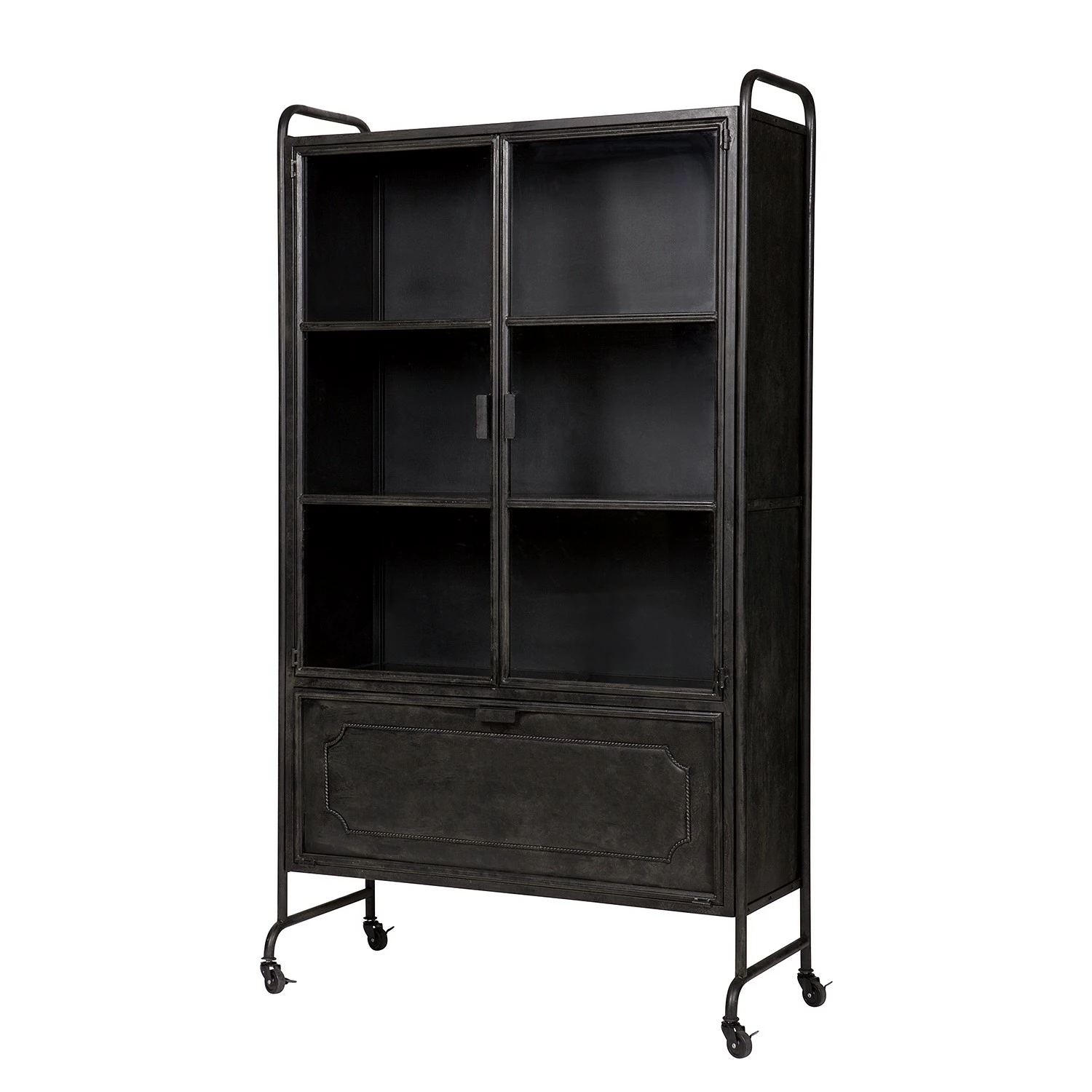 Red Living Vitrine Leska - Métal - Noir vintage 3 Red Living Vitrine Leska - Métal - Noir vintage