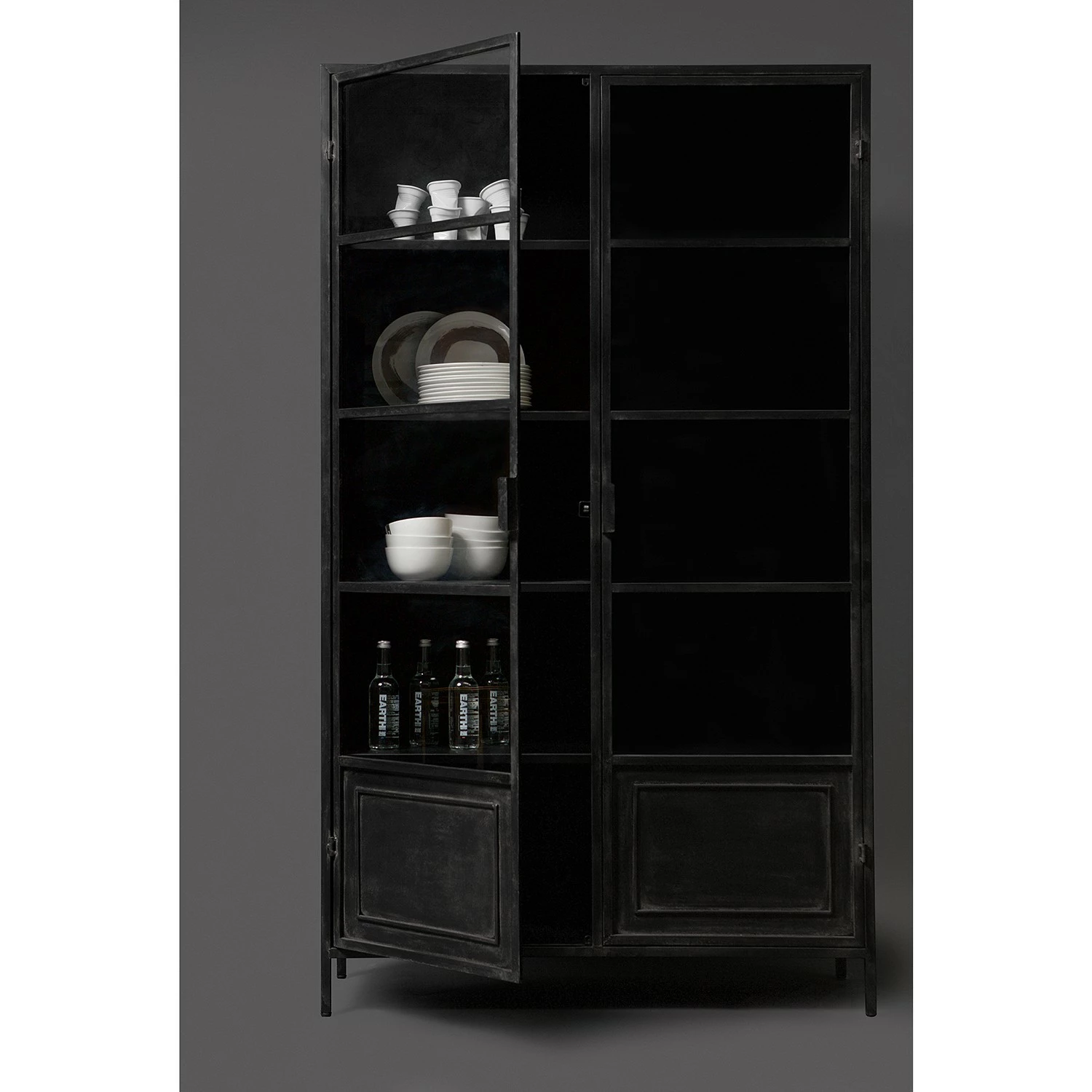 Red Living Vitrine Malita - Métal - Noir 4 Red Living Vitrine Malita - Métal - Noir – Image 2