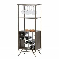 Red Living Range-bouteilles Clubster - Métal - Gris antique -loftscape Boutique 1000304156 211029 12341200086 DETAILS P000000001000304156