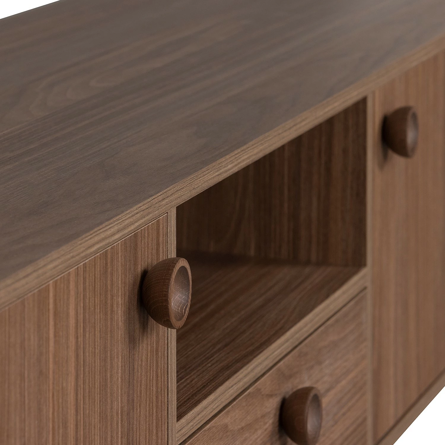 Naturoo Meuble TV Ikoo - Imitation noyer 4 Naturoo Meuble TV Ikoo - Imitation noyer – Image 2