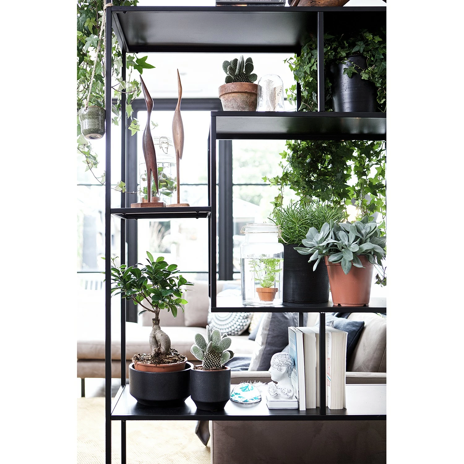 Red Living Étagère Boonarga - Métal - Noir 4 Red Living Étagère Boonarga - Métal - Noir – Image 2