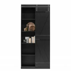 Red Living Armoire d’entrée Lofou - Pin massif - Pin noir -loftscape Boutique 1000304185 211029 12341700300 DETAILS P000000001000304185