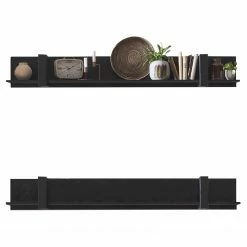 Red Living Étagère murale Norddal - Noir - Largeur : 180 cm 14 Red Living Étagère murale Norddal - Noir - Largeur : 180 cm -loftscape Boutique 1000304803 211027 10484000061 DETAILS P000000001000304803