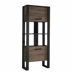 Red Living Étagère Norddal III - Imitation noyer / Noir -loftscape Boutique 1000304809 211027 10495700083 DETAILS P000000001000304809