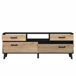Norrwood Meuble TV Argenteuil II - Imitation chêne artisan / Noir -loftscape Boutique 1000304814 211027 105033000140 DETAILS P000000001000304814
