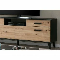 Norrwood Meuble TV Argenteuil II - Imitation chêne artisan / Noir -loftscape Boutique 1000304814 211027 105033000151 DETAILS P000000001000304814