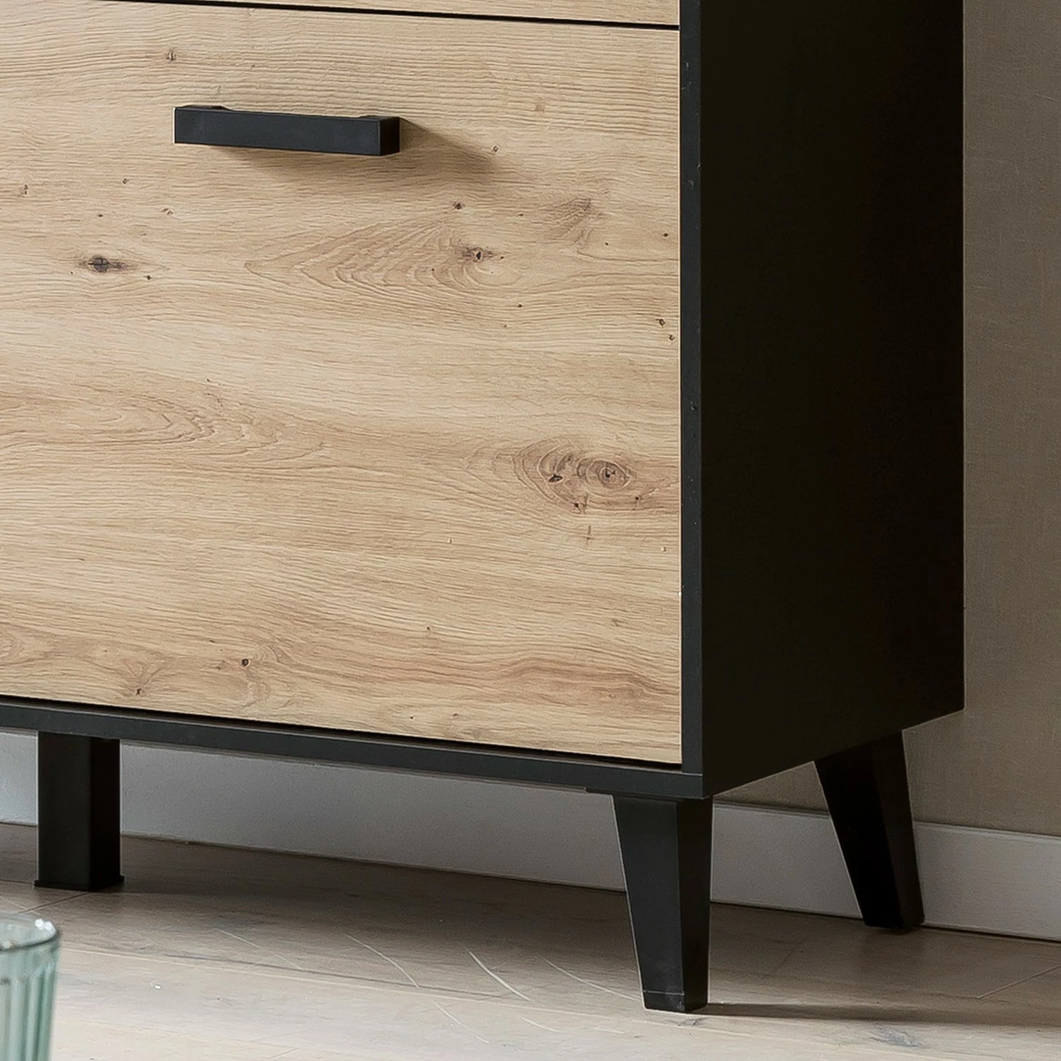 Norrwood Commode Argenteuil I - Imitation chêne artisan / Noir 10 Norrwood Commode Argenteuil I - Imitation chêne artisan / Noir – Image 8