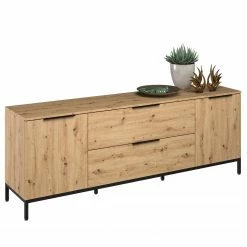 Maja Möbel Meuble TV Trend Wood I - Imitation chêne à nœuds / Noir 11 Maja Möbel Meuble TV Trend Wood I - Imitation chêne à nœuds / Noir -loftscape Boutique 1000306526 211102 13034200051 DETAILS P000000001000306526