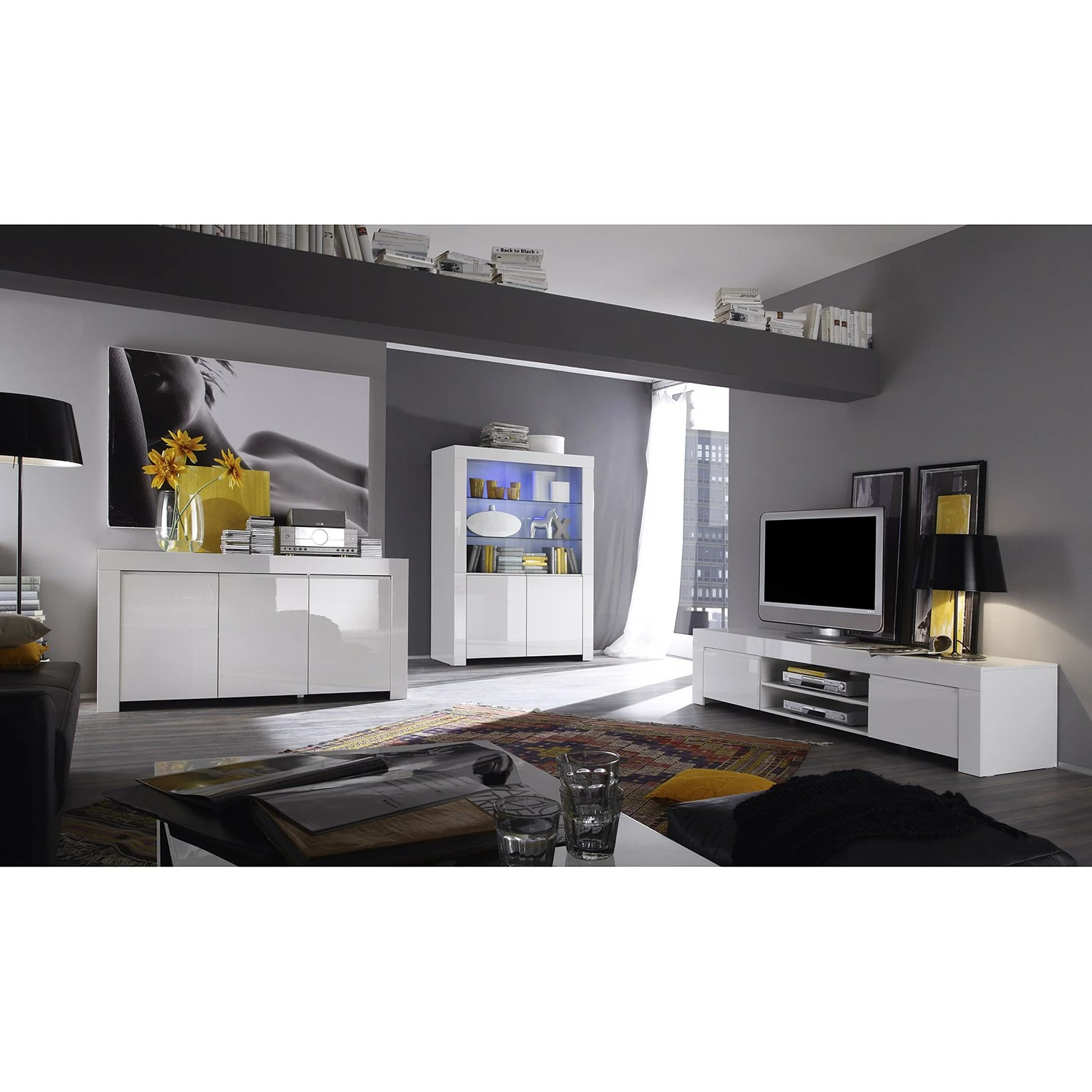 LC Spa Vitrine Amalfi - Blanc brillant 4 LC Spa Vitrine Amalfi - Blanc brillant – Image 2