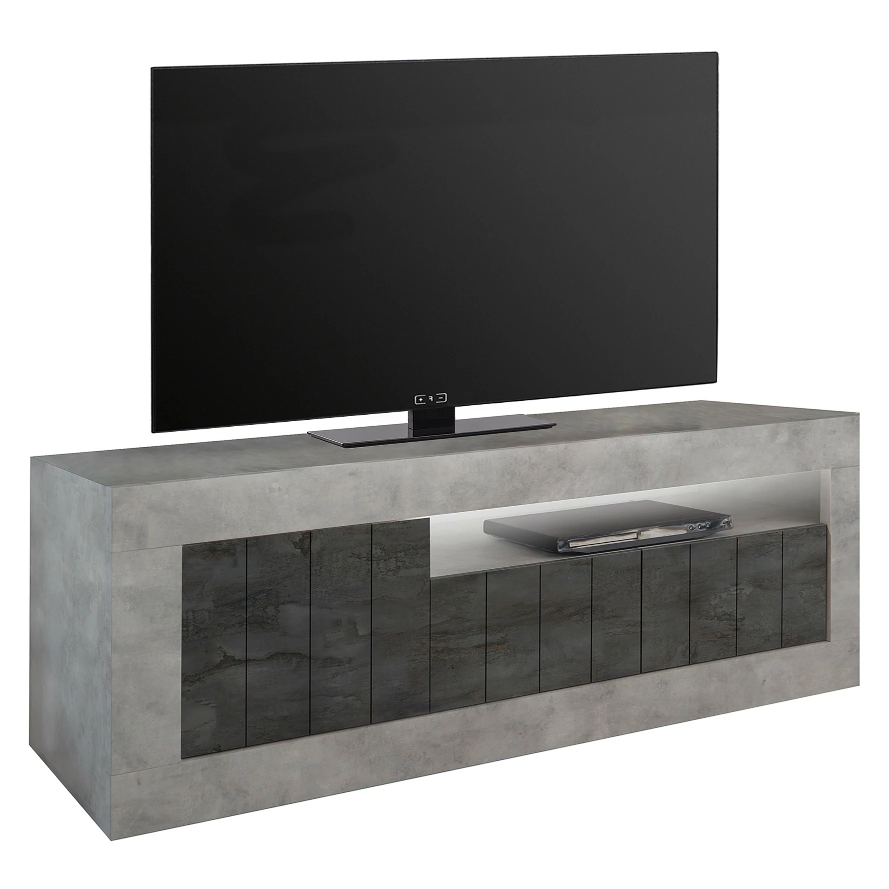 LC Spa Meuble TV Urbino - Anthracite / Gris clair 3 LC Spa Meuble TV Urbino - Anthracite / Gris clair