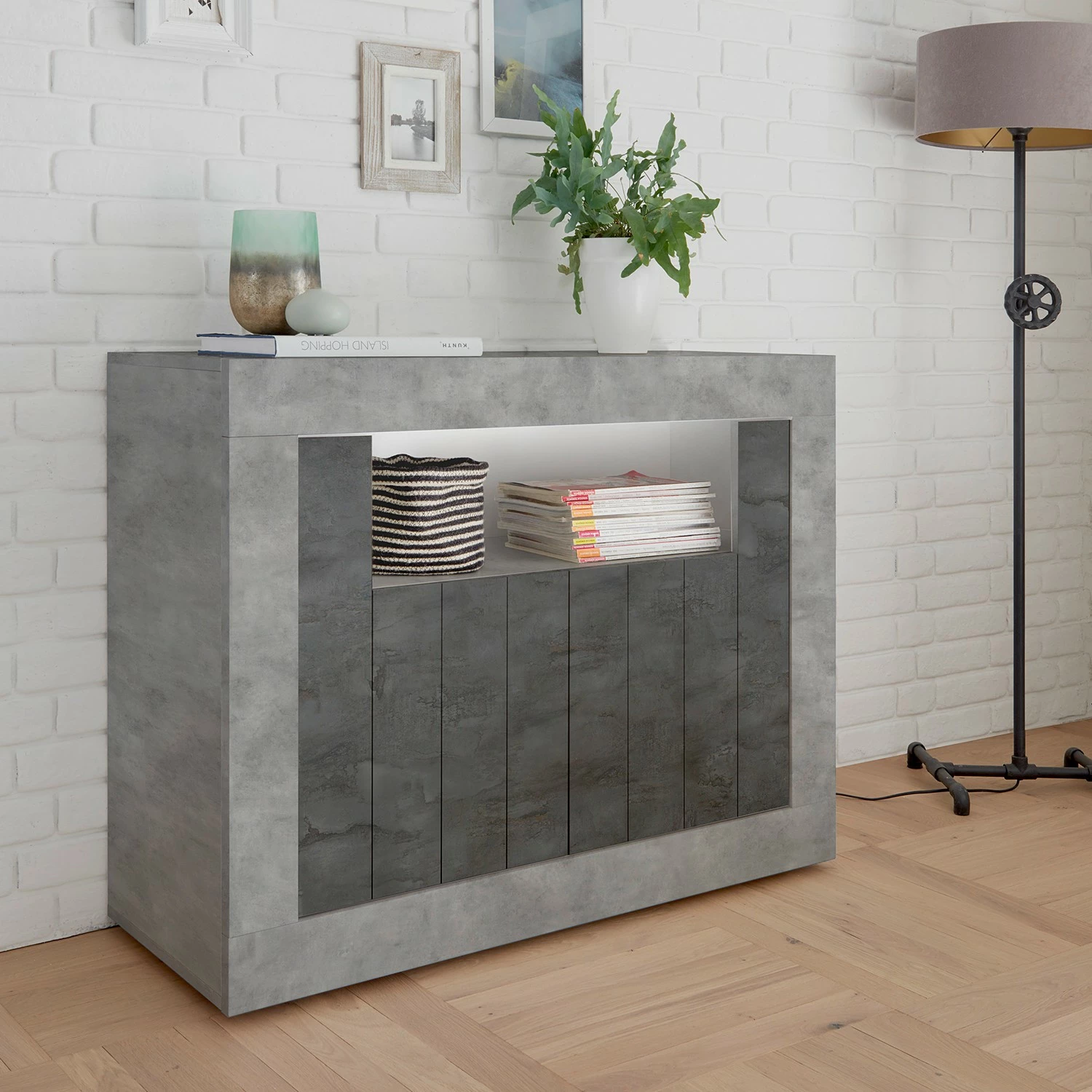 LC Spa Buffet Urbino - Anthracite / Gris clair 6 LC Spa Buffet Urbino - Anthracite / Gris clair – Image 4