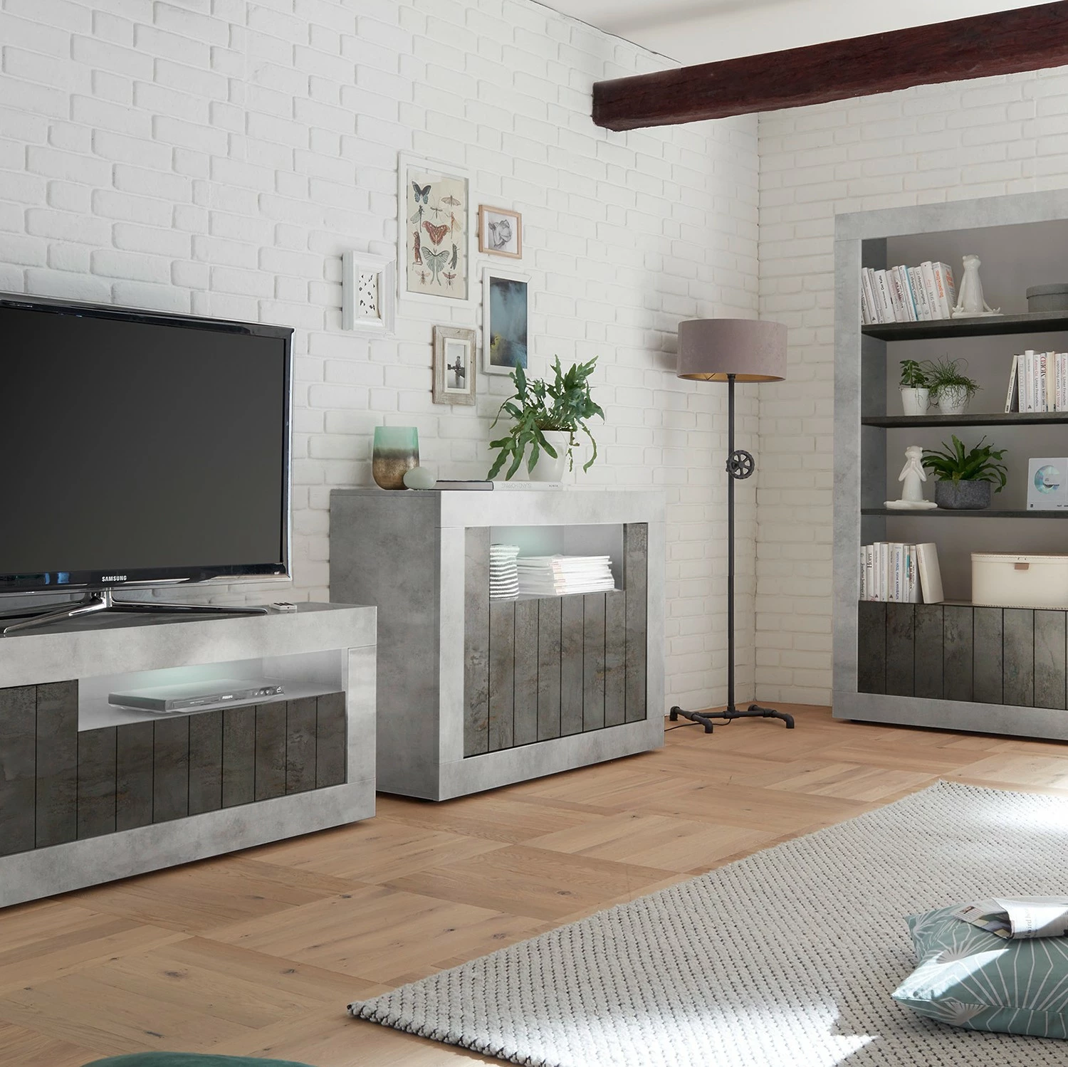 LC Spa Buffet Urbino - Anthracite / Gris clair 7 LC Spa Buffet Urbino - Anthracite / Gris clair – Image 5