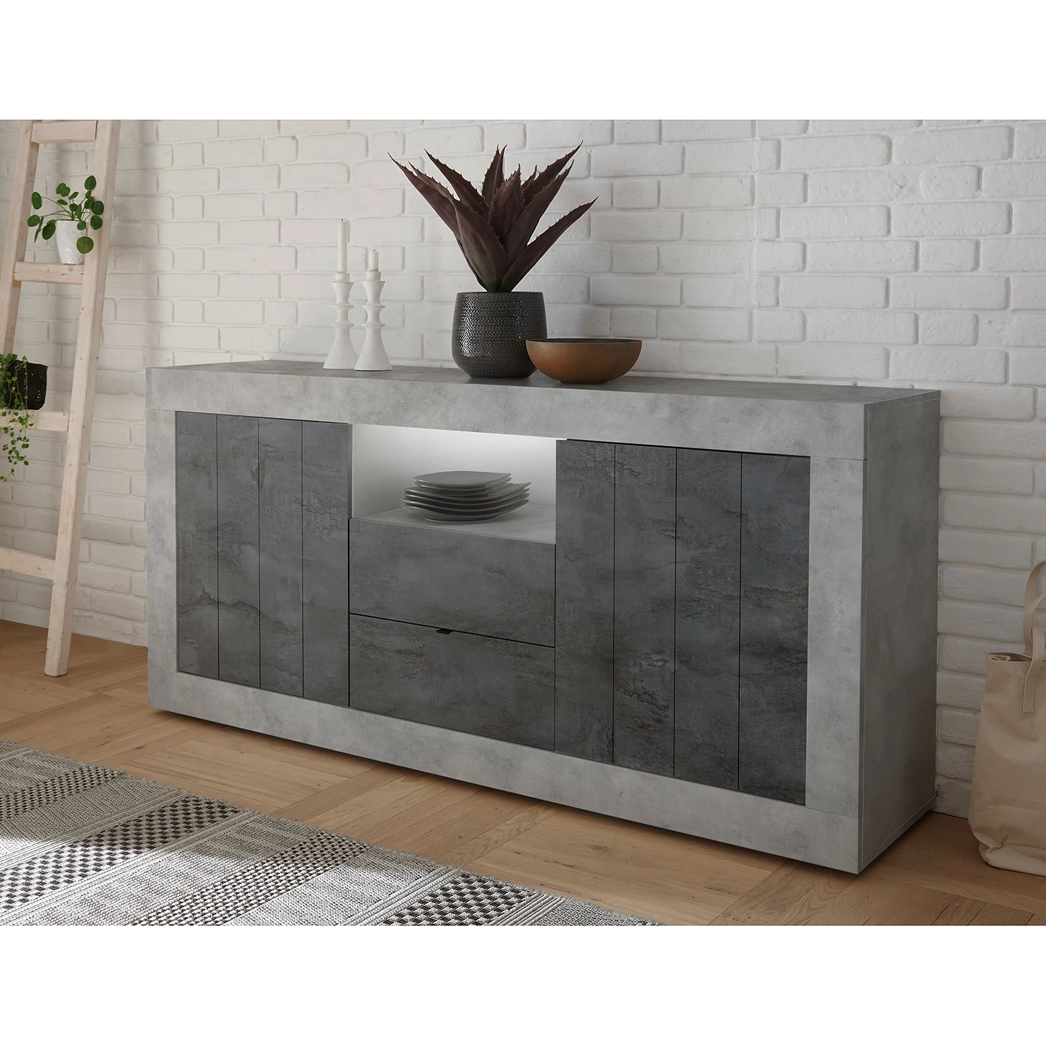 LC Spa Buffet Urbino I - Anthracite / Gris clair 5 LC Spa Buffet Urbino I - Anthracite / Gris clair – Image 3
