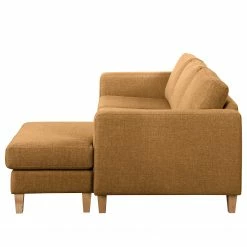 Norrwood Canapé d’angle 2 places MAISON - Velours - Tissu Lark: Jaune moutarde - Méridienne courte à droite (vue de face) -loftscape Boutique 1000306731 211207 11420100215 DETAILS P000000001000306731