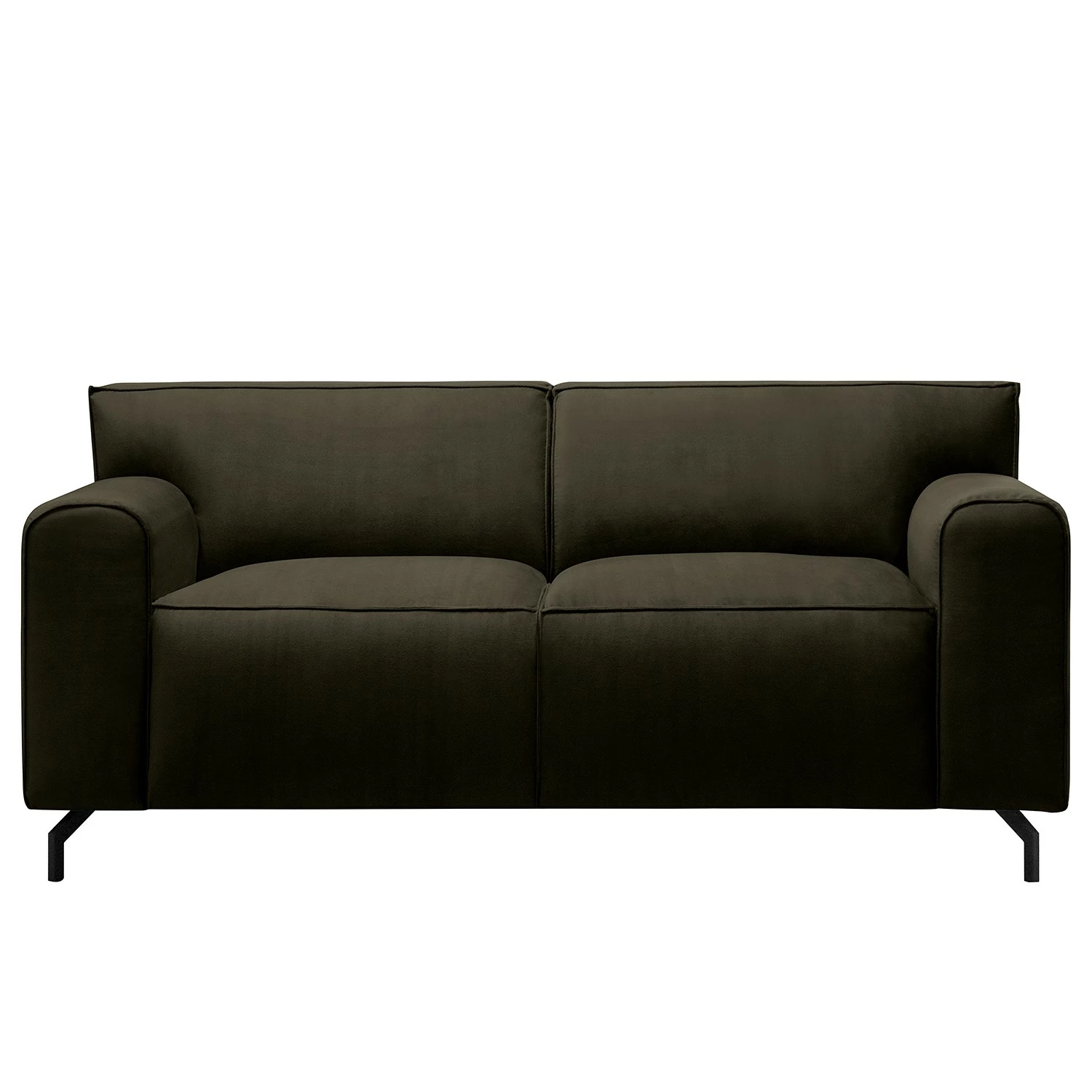 Jack & Alice Canapé Bramming (2 places) - Velours - Velours Juna: Marron foncé 4 Jack & Alice Canapé Bramming (2 places) - Velours - Velours Juna: Marron foncé – Image 2