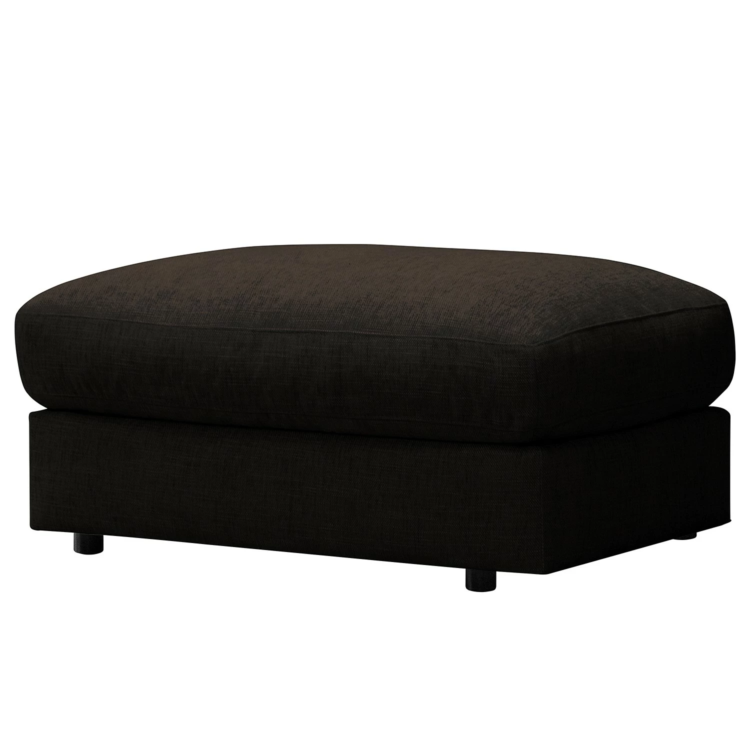 Fredriks Repose-pieds capitonné Circle - Tissage à plat - Tissu Vega: Marron-Noir 2 Fredriks Repose-pieds capitonné Circle - Tissage à plat - Tissu Vega: Marron-Noir