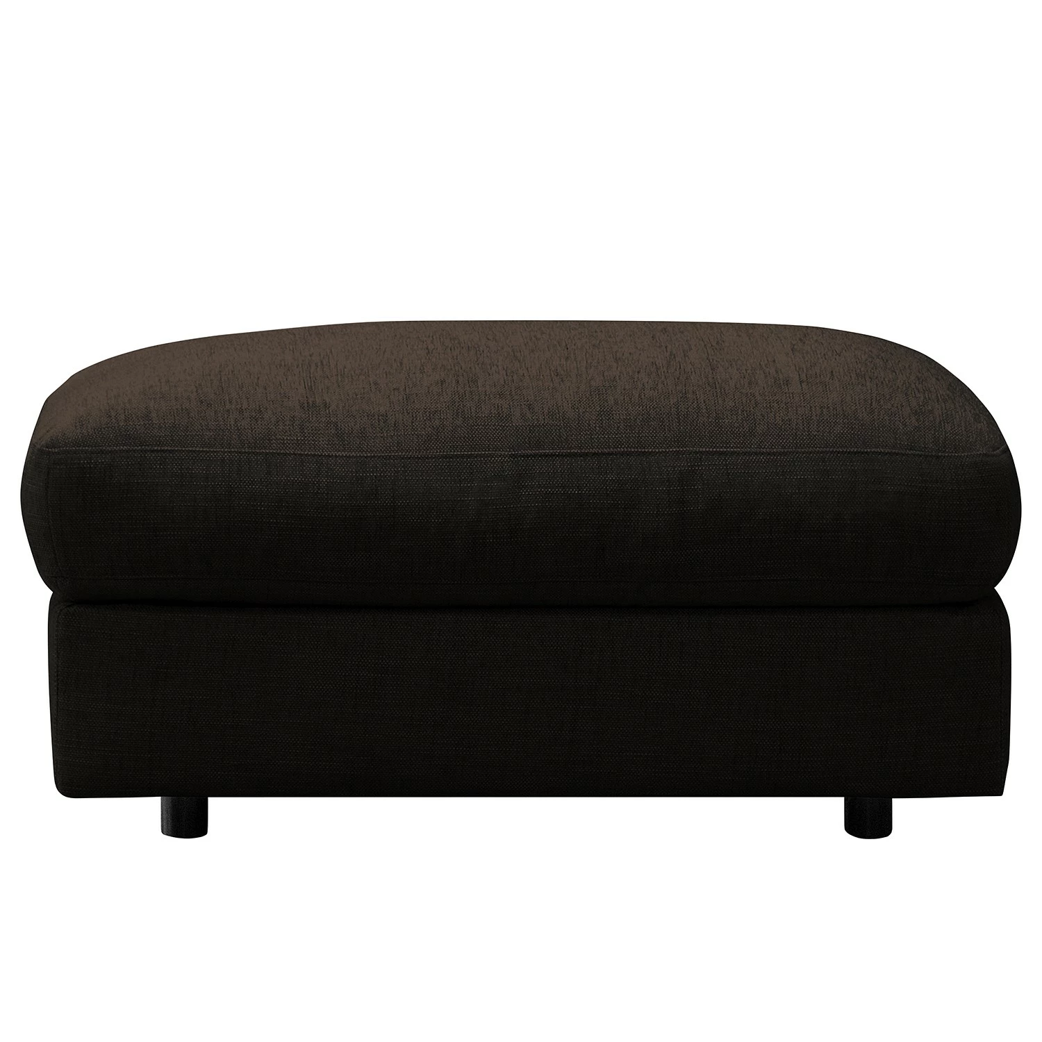 Fredriks Repose-pieds capitonné Circle - Tissage à plat - Tissu Vega: Marron-Noir 3 Fredriks Repose-pieds capitonné Circle - Tissage à plat - Tissu Vega: Marron-Noir – Image 2