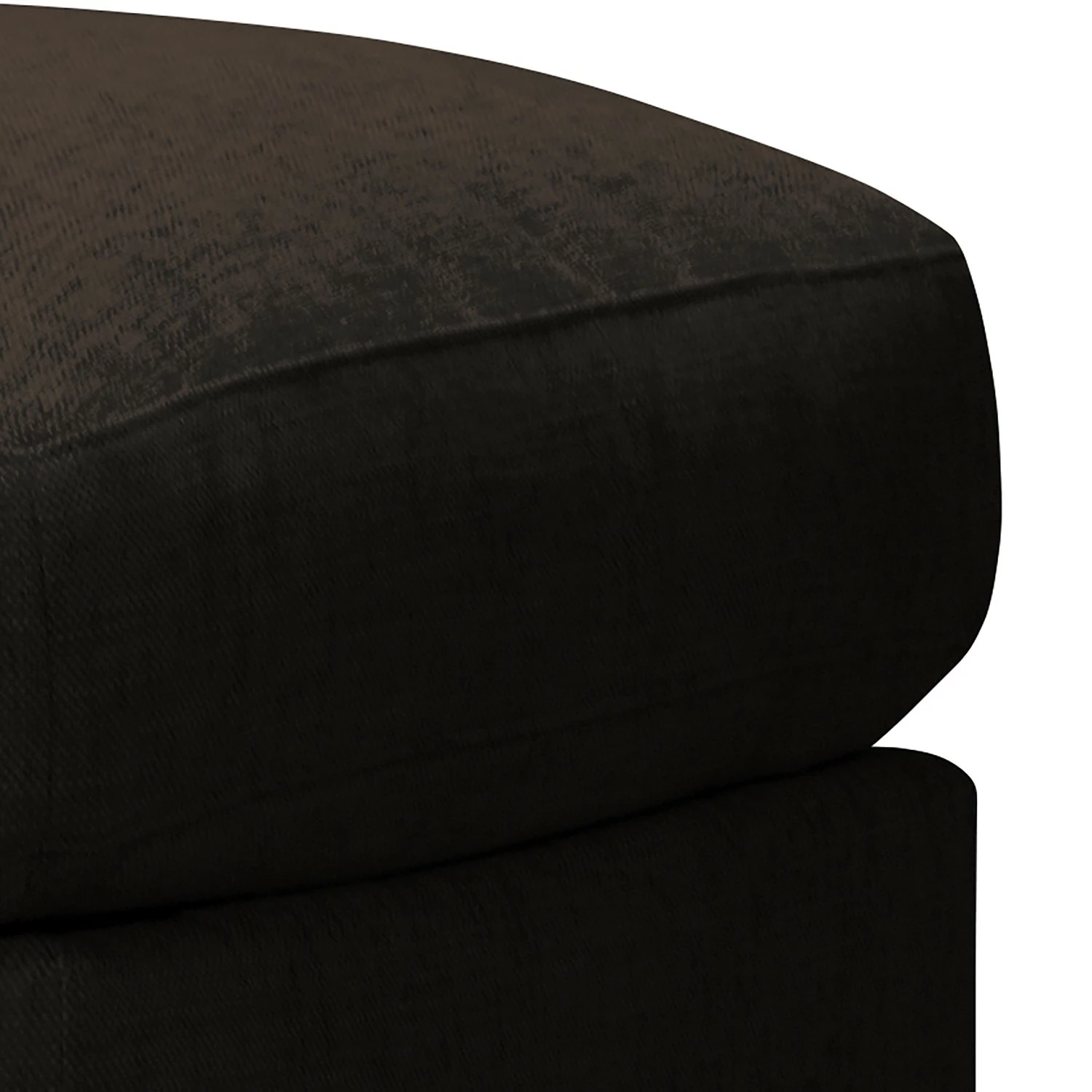 Fredriks Repose-pieds capitonné Circle - Tissage à plat - Tissu Vega: Marron-Noir 5 Fredriks Repose-pieds capitonné Circle - Tissage à plat - Tissu Vega: Marron-Noir – Image 4