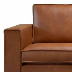 Ars manufacti Canapé d’angle Locana - Cuir Bulle: Tabac - Méridienne longue à droite (vue de face) -loftscape Boutique 1000306949 220727 050 DETAILS P000000001000306949