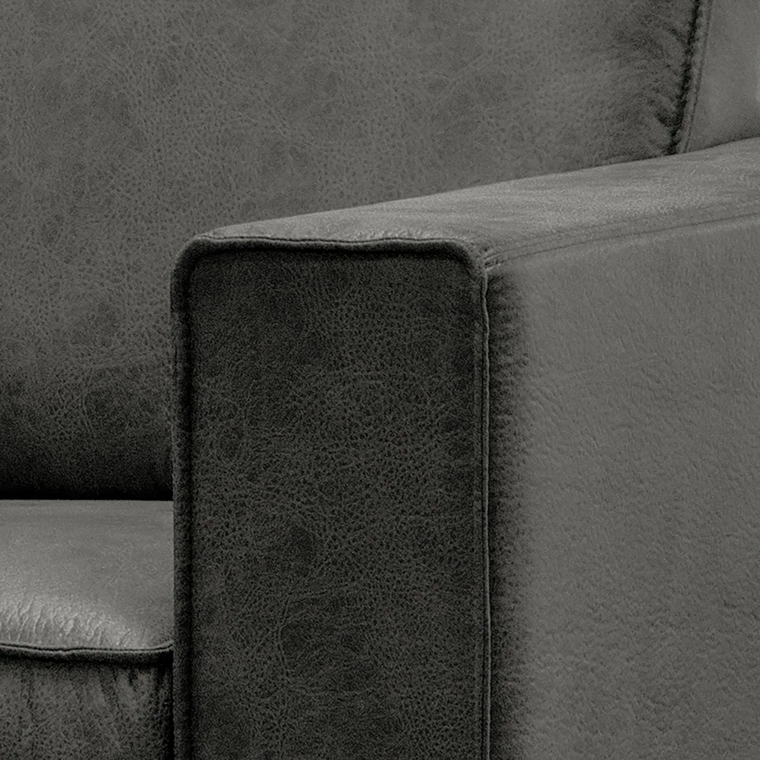 Ars manufacti Canapé Locana (3 places) - Microfibre Cheri: Anthracite 7 Ars manufacti Canapé Locana (3 places) - Microfibre Cheri: Anthracite – Image 5