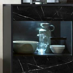 Jack & Alice Buffet Fintel II - Imitation marbre noir / Noir 9 Jack & Alice Buffet Fintel II - Imitation marbre noir / Noir -loftscape Boutique 1000307052 211110 08234500089 DETAILS P000000001000307052