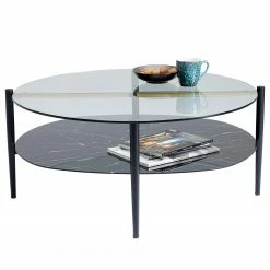 Kare Design Table basse Nellie - Verre / Métal - Noir -loftscape Boutique 1000307988 211109 143900000033 DETAILS P000000001000307988